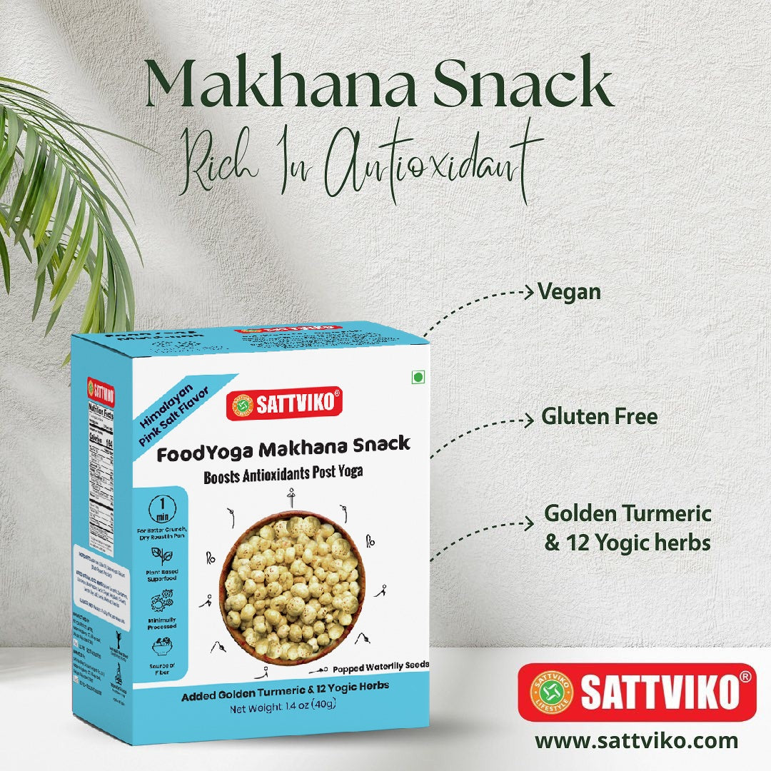 FoodYoga Makhana Snack rich in Antioxidant, Pack of 5