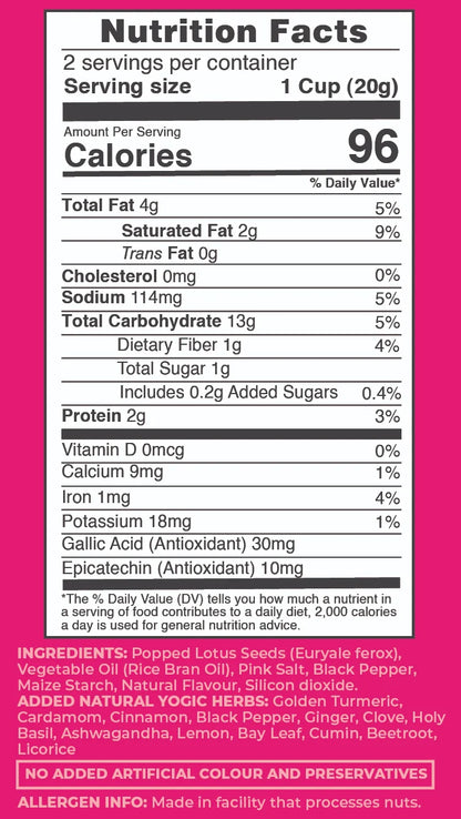 Crunchy Lotus Puff in Pink Salt with Antioxidants - Pack of 8