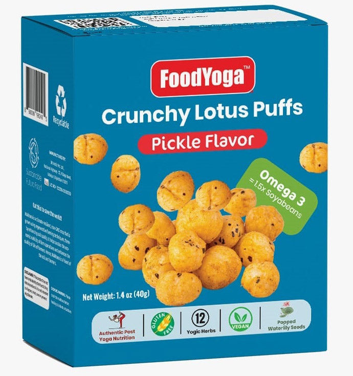 Crunchy Lotus Puff Omega 3, Pickle Flavor, Pack Of 8